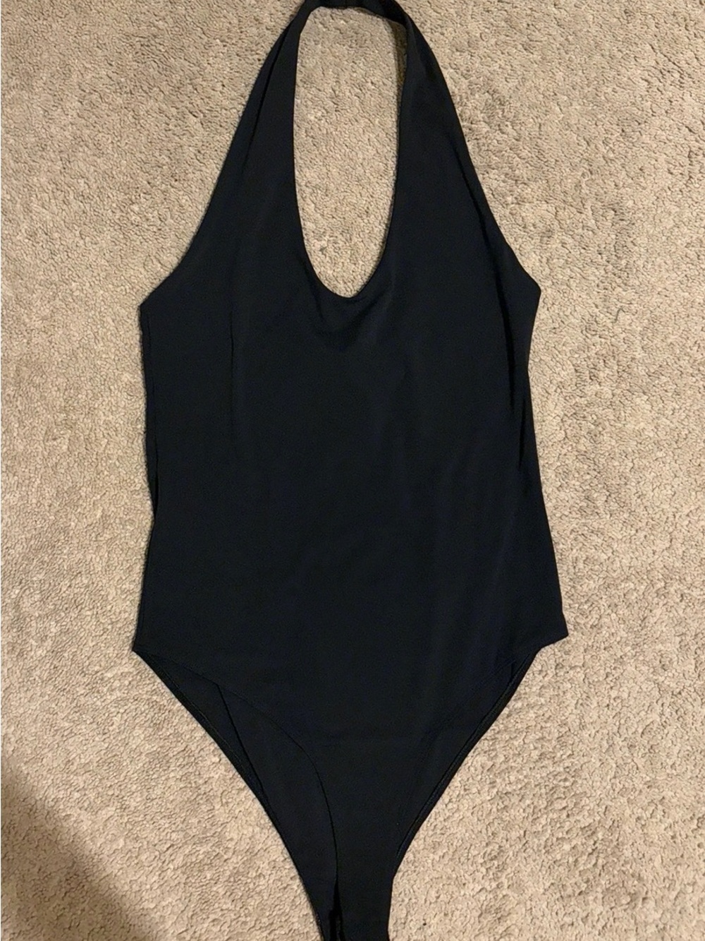 Mango Black Halter Bodysuit Medium